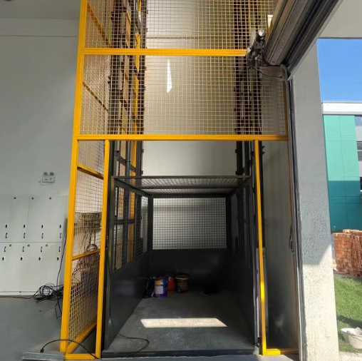 儋州导轨式升降机助力物流园破解运输难题